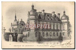 Old Postcard Chantilly Chateau De Vue Prize Du Parterre