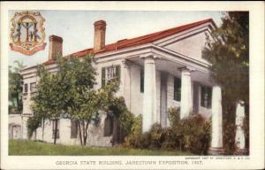 1907 Jamestown Expo Postcard GEORGIA STATE BLDG #128