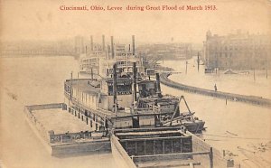 Levee, Great Flood of March 1913 Cincinnati, Ohio OH