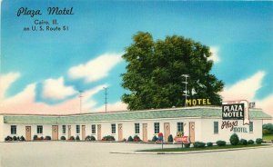 Cairo Illinois Plaza Motel Roadside Tichnor Postcard 21-1542