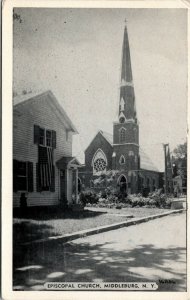 Postcard NY Schoharie County Middleburg Episcopal Church 1946 K14