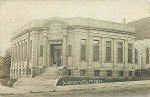 c1910 Albert Lea Minnesota #37 Carnegie Library RPPC Postcard 26-490