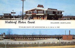 Waldorf Motor Court Waldorf, Maryland MD Postcards