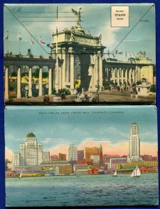 Lot of 2 Canada postcard folders Toronto and Ontario