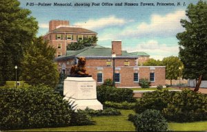 New Jersey Princeton Palmer Memorial Showing Post Office and Nassau Tavern Cu...