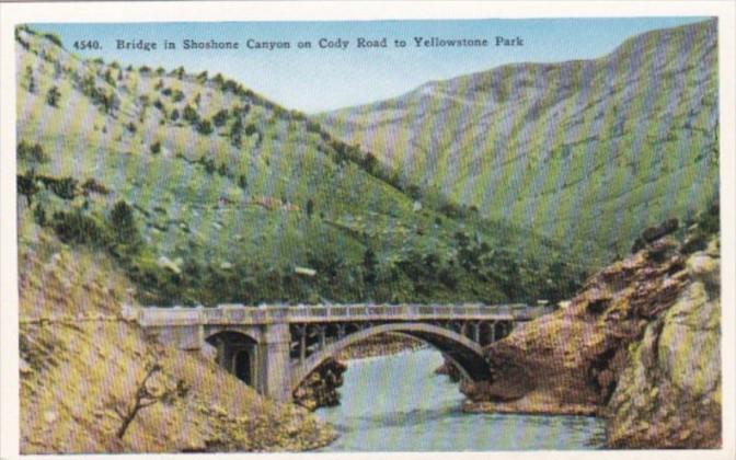 Bridge In Shoshone Canyon On Cody Road To Yellowstone National Park