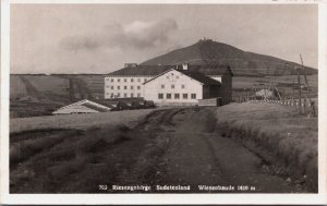 Czech Republic Riesengebirge Sudetenland Wiesenbaude Krkonoše Vintage RPPC C264