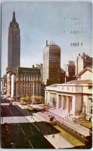 Postcard - Public Library - New York City, New York