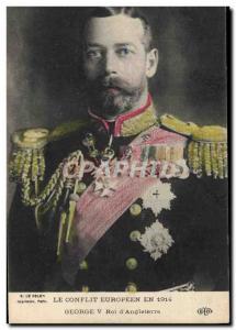 Old Postcard Militaria King George V d & # 39Angleterre