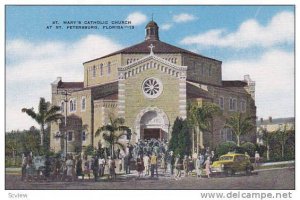 Exterior,  St. Mary's Catholic Church at St. Petersburg,  Florida,  30-40s