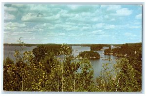 1955 Burntside Lake Scenic View Near Ely Minnesota ME Postage Vintage Postcard