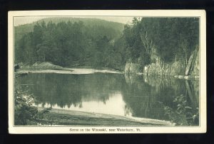 Waterbury, Vermont/VT Postcard, Scene On The Winooski
