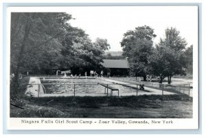 c1950's Niagara Falls Girl Scout Camp Gowanda New York NY RPPC Photo Postcard