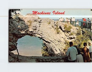 Postcard Arch Rock Mackinac Island Michigan USA