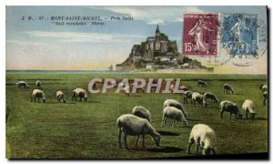 Old Postcard Mont Saint Michel Pres Sales Sheep