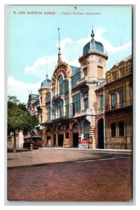 Teatro Coliseo Argentino Buenos Aires Argentina UNP DB Postcard L17