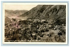 C.1910 RPPC AZO Bird's Eye View Geogetown, CO Mining Town Postcard P184