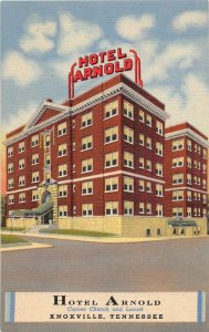 H32/ Knoxville Tennessee Postcard Linen Hotel Arnold Locust St 30