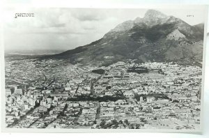 Nice Detailed Aerial View of Capetown South Africa Vintage Postcard