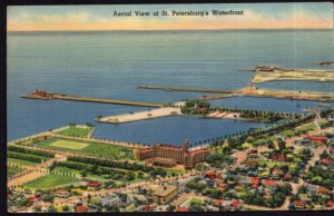 Florida ST. PETERSBURG'S Waterfront Aerial View - pm1940 - LINEN