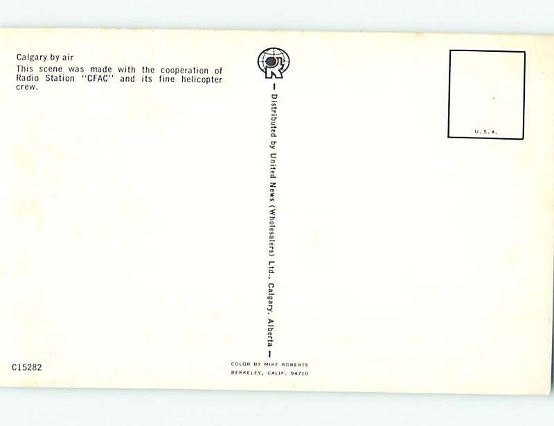 Pre-1980 AERIAL VIEW Calgary Alberta AB AC9790@