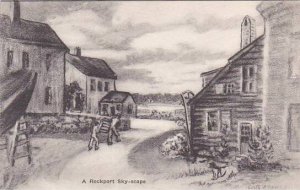 Massachusetts Rockport A Rockport Sky Scape Albertype