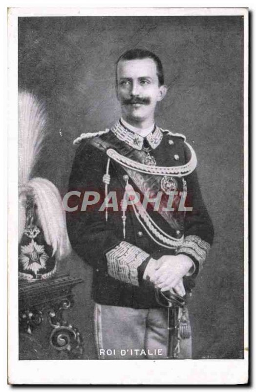 Old Postcard King of & # 39Italie