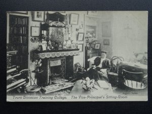 Cornwall TRURO DIOCESAN TRAINING COLLEGE Vice Principal Sitting Rm 1912 Postcard