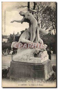 Limoges Old Postcard The Oak and the Reed