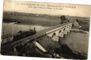 CPA BOUCHEMAINE Panoramma Pont du Chemin de fer de la Ligne d'ANGERS (165370)
