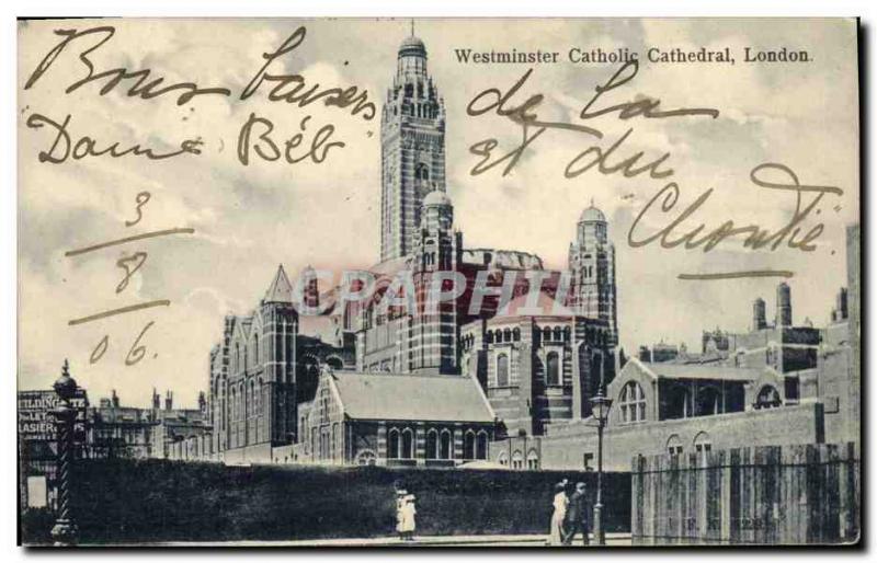 Postcard Old London Westminster Catholic Cathedral