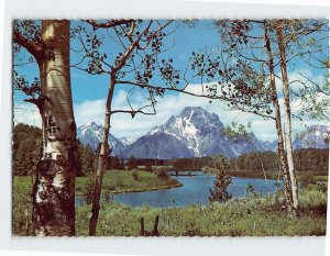 Postcard Mt. Moran, Grand Teton National Park, Wyoming