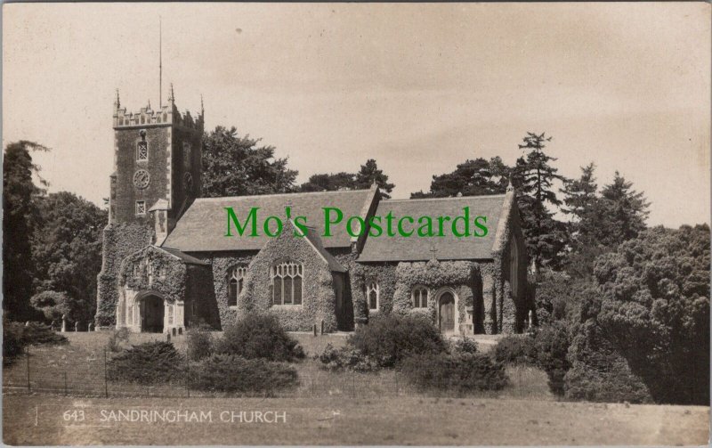 Norfolk Postcard - Sandringham Church RS33150