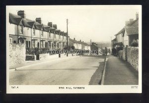 aj0675 - Somerset - An early view of Houses on Dyke Hill in Tatworth - postcard