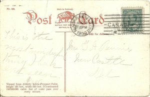 1909 ANTIQUE Postcard - American Fall, Niagara Falls - POSTED - CANADA POSTAGE