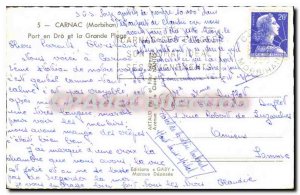 Old Postcard Carnac Door Dro La Grande Plage