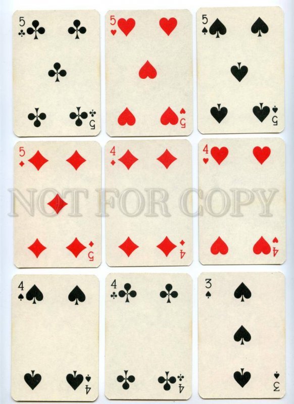 145112 Old POLAND 52 PLAYING CARDS deck KZ WP #67/77