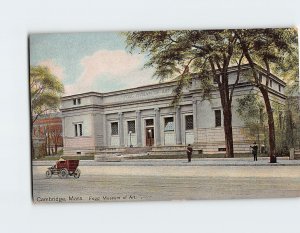 Postcard Fogg Museum of Art, Cambridge, Massachusetts
