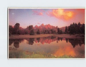 Postcard Sunrise on the Teton Range in Grand Teton National Park, Wyoming