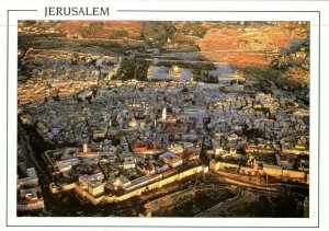 Aerial View Postcard City View Jerusalem, Israel