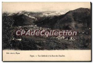 Old Postcard Digne Vue Generale and Bank of Dourbes