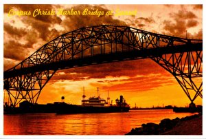 Texas Corpus Christi Harbor Bridge At Sunset