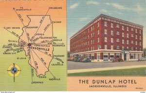 JACKSONVILLE, The Dunlap Hotel, Illinois, 30-40s