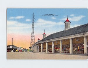 Postcard French Market, New Orleans, Louisiana