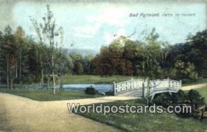 Partie im Kurpark Bad Pyrmont German Postcard Germany Post Card