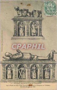 Old Postcard Tomb of Louis II of Tremoelle Tue to Pavia in 1525