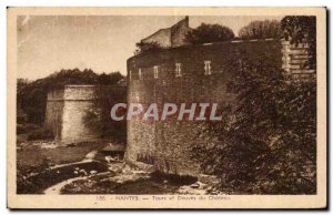 Old Postcard Nantes Tours, Moat du Chateau