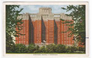 Stevens Hotel Chicago Illinois 1946 postcard