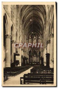 Old Postcard Chalons Sur Marne Interior De La Cathedrale