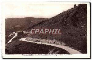 Old Postcard Morez Road in Saint Claude Longchaumois For A lace